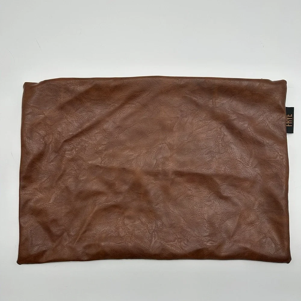 Frye Pillow Brown Faux Leather  14